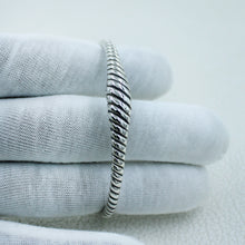 925 Sterling Silver Cable Bangle Men's Jewelry