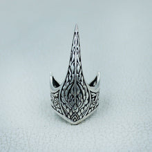 Vintage Odin Crow Skull Mens Ring - Amulet Gothic Jewelry