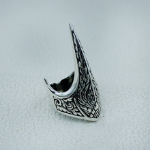 Vintage Odin Crow Skull Mens Ring - Amulet Gothic Jewelry