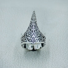 Vintage Odin Crow Skull Mens Ring - Amulet Gothic Jewelry