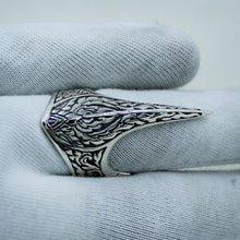 Vintage Odin Crow Skull Mens Ring - Amulet Gothic Jewelry