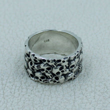 Biker Skull Sterling Silver Ring