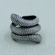 925 Silver Snake Ring Adjustable Size