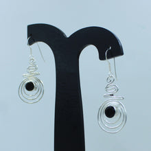 Black Onyx Sterling Silver Dangle Earrings