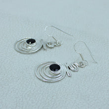 Black Onyx Sterling Silver Dangle Earrings