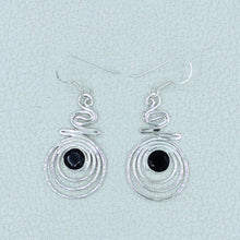 Black Onyx Sterling Silver Dangle Earrings
