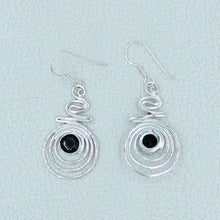 Black Onyx Sterling Silver Dangle Earrings