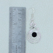 Black Onyx Sterling Silver Dangle Earrings