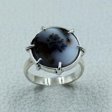 Scenic Agate Sterling Silver Ring