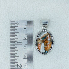 Orange Spiny Oyster Turquoise Pendant