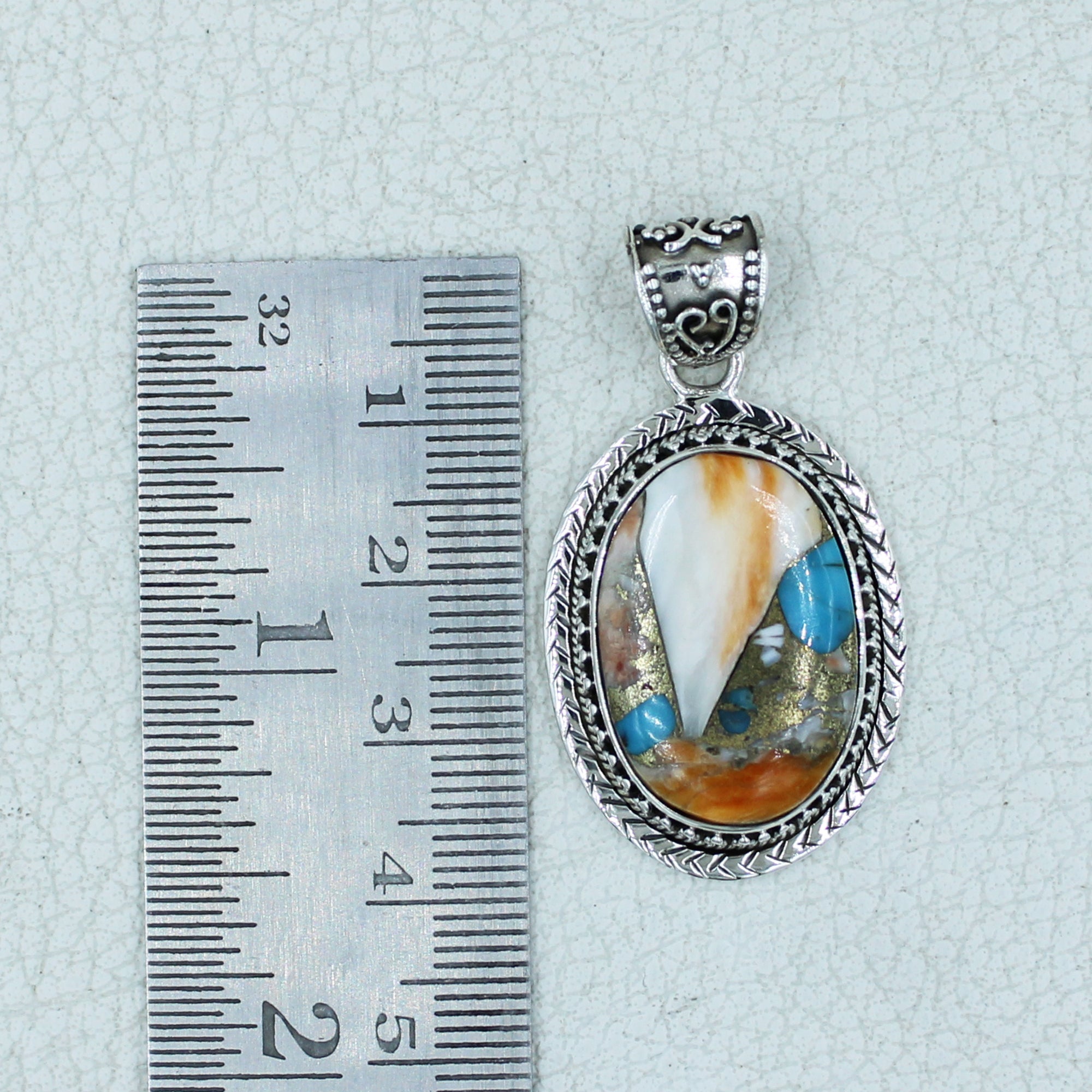 Spiny Oyster Turquoise Silver Jewelry