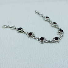 Carnelian Gemstone Silver Bracelets