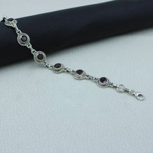 Carnelian Gemstone Silver Bracelets