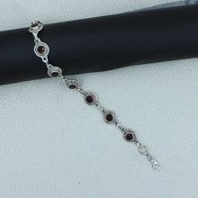 Carnelian Gemstone Silver Bracelets