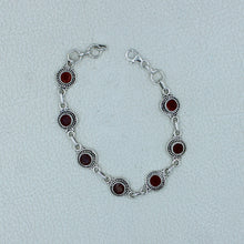 Carnelian Gemstone Silver Bracelets