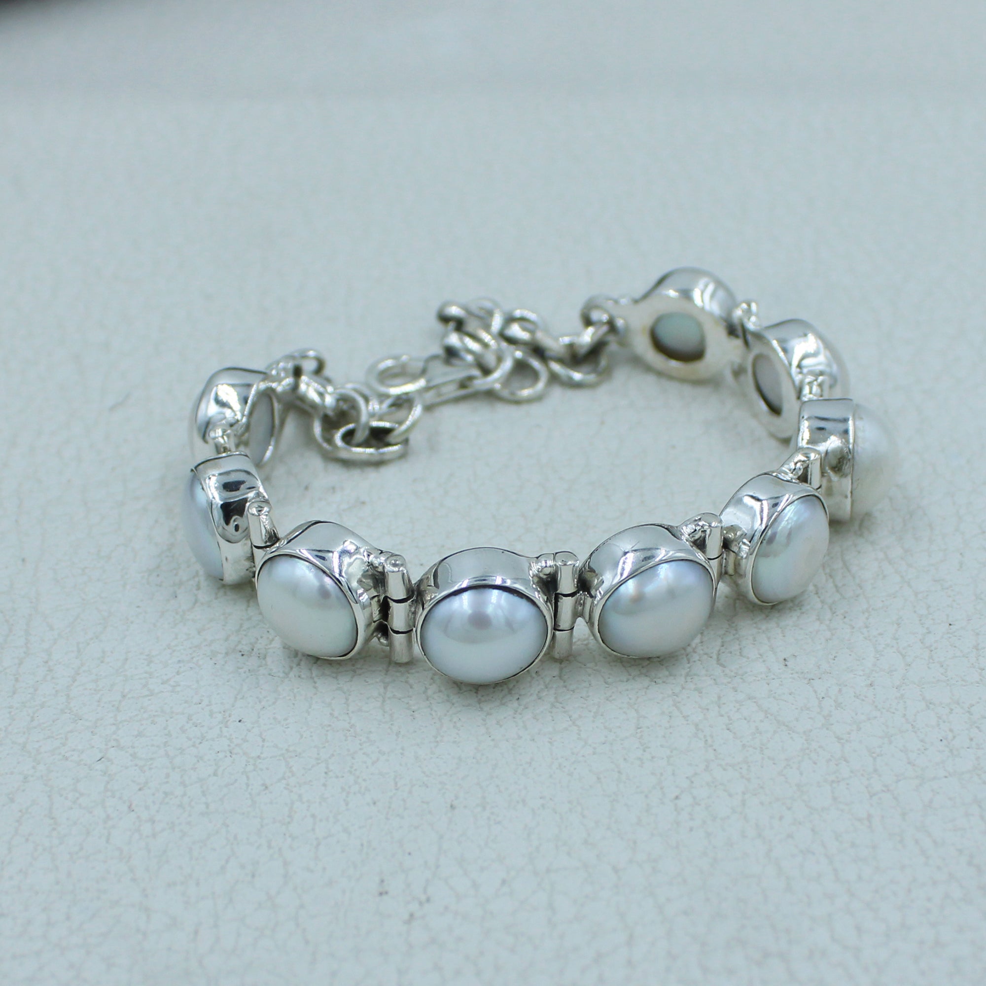 South Sea Pearl Sterling Silver Handmade Bracelets