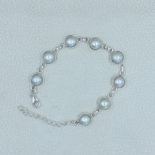 South Sea Pearl Sterling Silver Bracelets