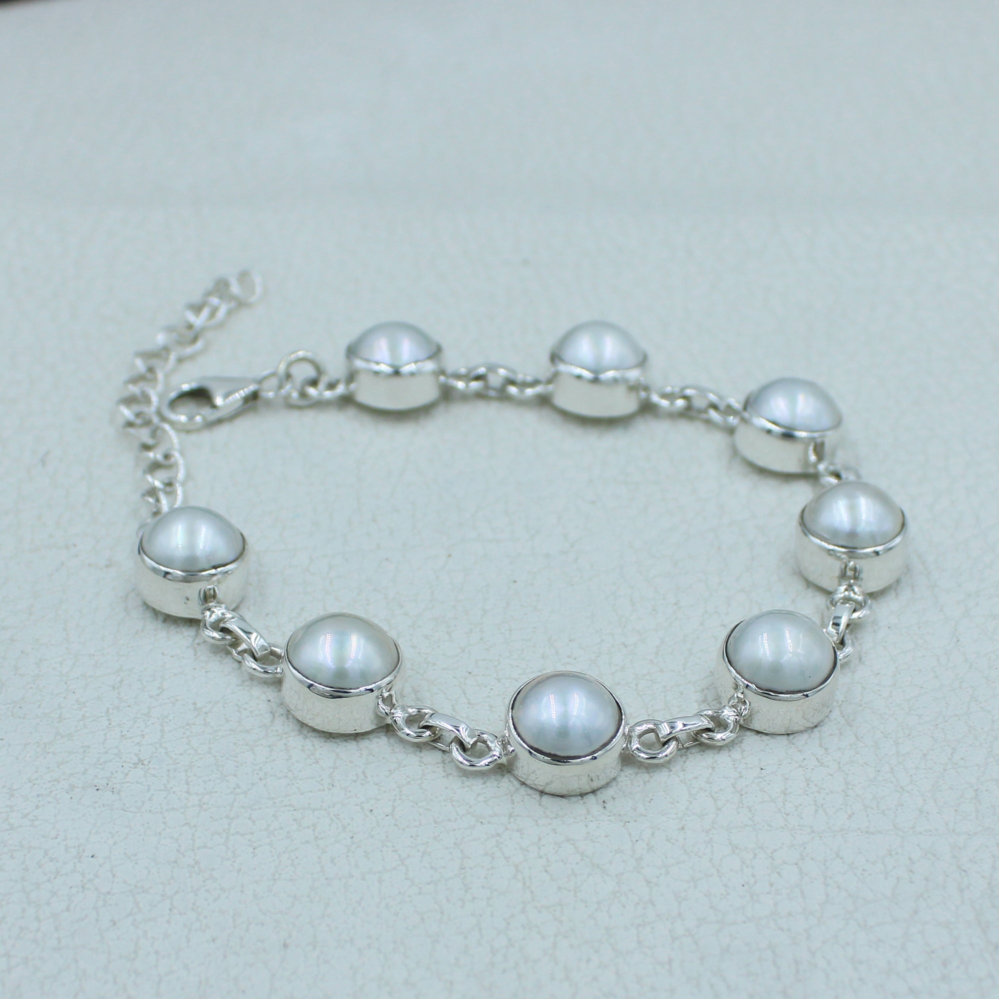 South Sea Pearl Sterling Silver Bracelets