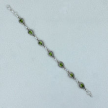 925 Sterling Silver Peridot Bracelets