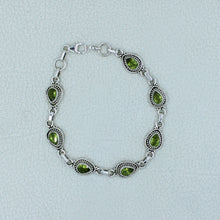 925 Sterling Silver Peridot Bracelets
