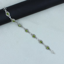 925 Sterling Silver Peridot Bracelets