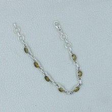August Birthstone 925 Silver Peridot  Bracelets