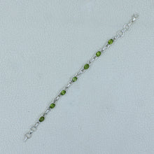 August Birthstone 925 Silver Peridot  Bracelets