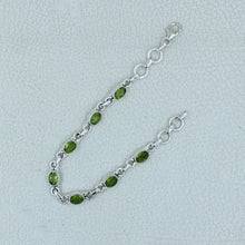 August Birthstone 925 Silver Peridot  Bracelets