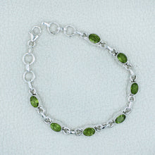 August Birthstone 925 Silver Peridot  Bracelets
