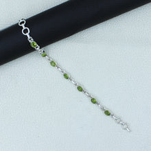 August Birthstone 925 Silver Peridot  Bracelets