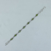 August Birthstone Peridot Sterling Silver Bracelets