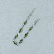 August Birthstone Peridot Sterling Silver Bracelets
