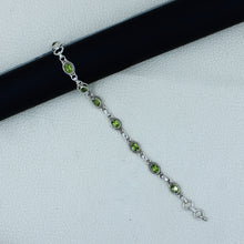August Birthstone Peridot Sterling Silver Bracelets