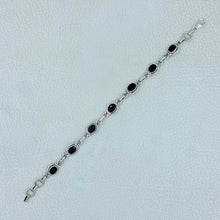 925 Sterling Silver Red Onyx Bracelets