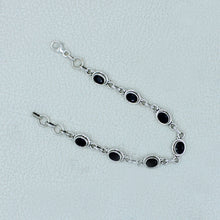 925 Sterling Silver Red Onyx Bracelets