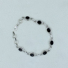 925 Sterling Silver Red Onyx Bracelets