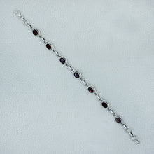 925 Sterling Silver Red Onyx Bracelets