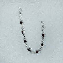 925 Sterling Silver Red Onyx Bracelets