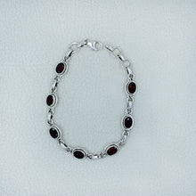 925 Sterling Silver Red Onyx Bracelets
