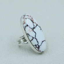 Wild Horse Jasper Sterling Silver Ring Size 9