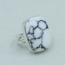 Wild Hoarse Jasper Silver Ring Size 7