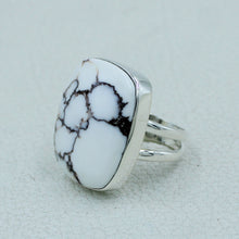 Wild Hoarse Jasper Silver Ring Size 7
