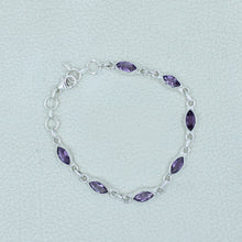 Marquise Black Onyx Sterling Silver Bracelets