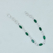 Marquise Black Onyx Sterling Silver Bracelets