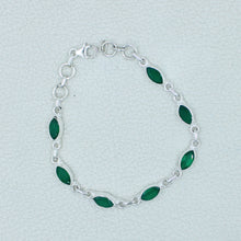 Marquise Black Onyx Sterling Silver Bracelets