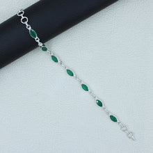 Marquise Black Onyx Sterling Silver Bracelets