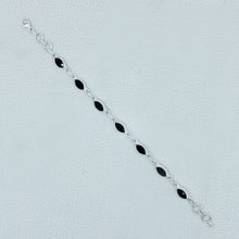 Marquise Black Onyx Sterling Silver Bracelets