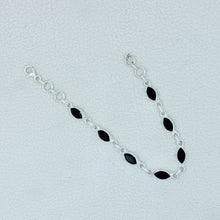 Marquise Black Onyx Sterling Silver Bracelets