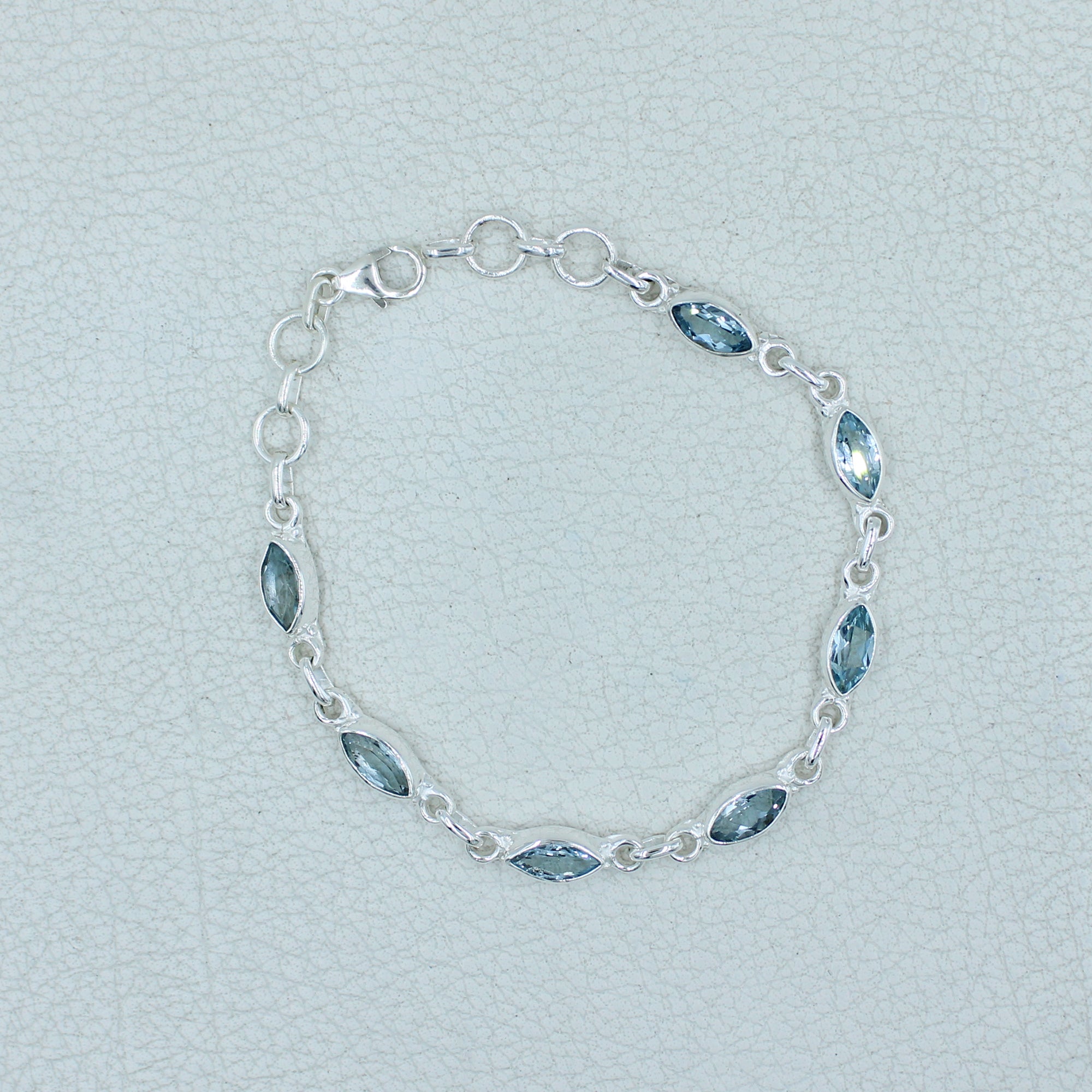 Marquise Black Onyx Sterling Silver Bracelets