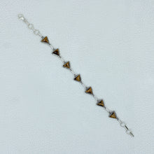 Triangle Shape Black Onyx Sterling Silver Bracelets